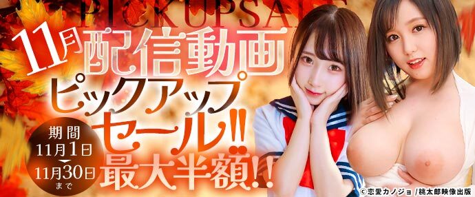 【配信動画】11月配信動画ピックアップセール【11月1日~11月30日】