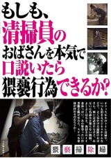 もしも、清掃員のおばさんを本気で口説いたら猥褻行為できるか？ パッケージ画像