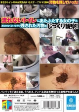 トイレが流れない！女たちはその時どうするのか徹底検証 パンティを下げたままうろたえ、テンパる姿は見物、女たちの困った表情がたまらん！ パッケージ画像裏