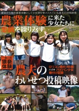 農業体験に来た少女たちに悪戯を繰り返す農夫のわいせつ投稿映像 パッケージ画像表