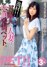 逸材!! ド素人の人妻は、従順発情ペット。 さえ みいな いおり  パッケージ画像