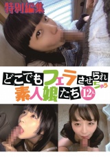 どこでもフェラさせられちゃう素人娘たち 12人 特別編集 パッケージ画像