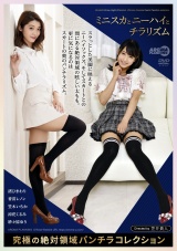 ミニスカとニーハイとチラリズム 究極の絶対領域パンチラコレクション パッケージ画像表
