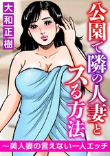 公園で隣の人妻とスる方法～美人妻の言えない一人エッチ パッケージ画像