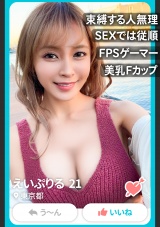 【極上ミニマム巨乳美少女】アプリでマッチしたFカップゲーマー「ガツガツしてる人は嫌い」ガード固め？→初回デートでお持ち帰りされる→奥を突かれて「ヤバい気持ちい///」を連呼するエッチ大好き娘でしたｗｗｗ パッケージ画像表