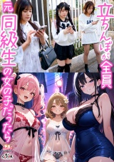 【立ちんぼが全員元同級生の女の子だったら】①クラスの美巨乳マドンナ『にとり』②クラスの色白柔尻アイドル『ましろ』③学年一のヤリマン・ドМギャル『みなと』【妄想エロマン♯にとり＆ましろ＆みなと】 パッケージ画像